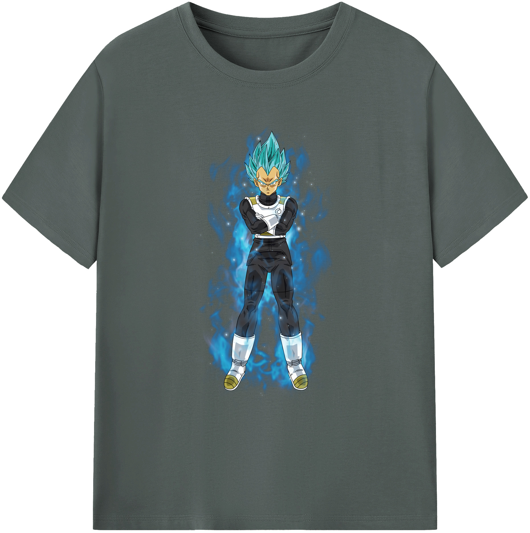 （画像用） ドラゴンボール ベジータ四世（Bejīta Yonsei）DRAGON BALL Vegeta IV 綿100％ メンズ半袖Tシャツ｜肌触りやわらか＆通気性